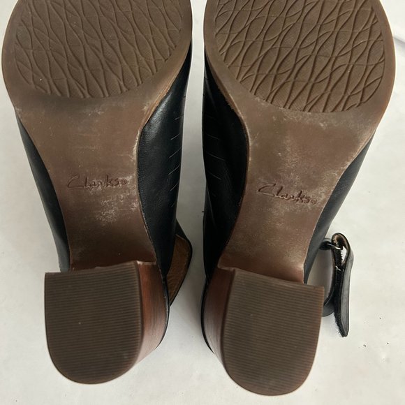 Clarks Artisan's Briatta Key Women's Adjustable Strap Peep-Toe Sandals Black 7W - Picture 7 of 9